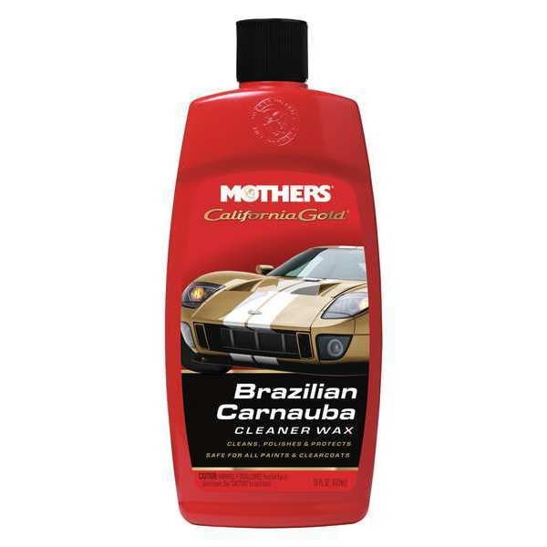 16 Oz. California Gold Brazilian Carnauba Cleaner Wax Bottle, Yellow, Wax