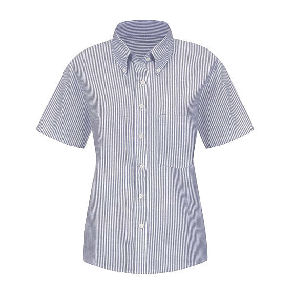 Wmns Blu/Wh Str Drs Shirt 60/40 Oxf