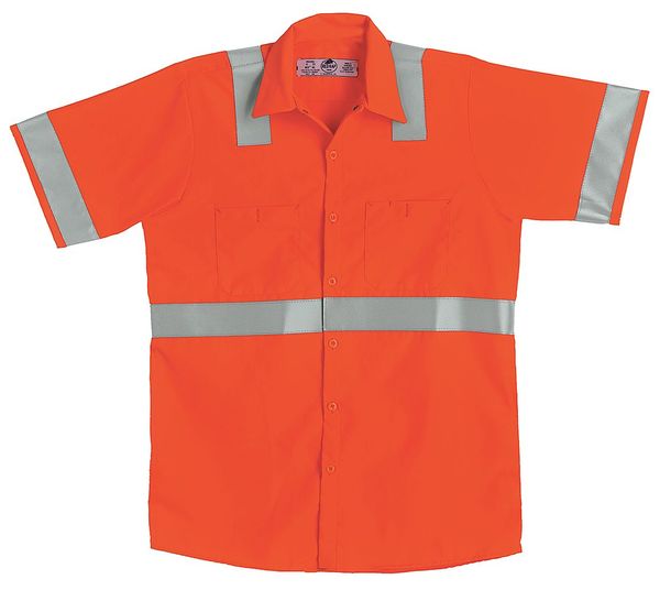 Ss Hi-Viz Workshirt - Ansi Class 2, M