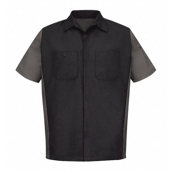 U Ss 65/35 Crew Shirt - Blk/Charc, XXL
