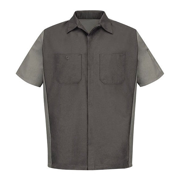 U Ss 65/35 Crew Shirt - Ch/Gray, L