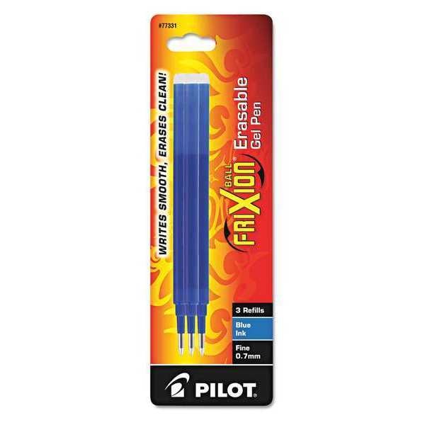 Refill, Erasable Gel Ink Pen, Blue, PK3