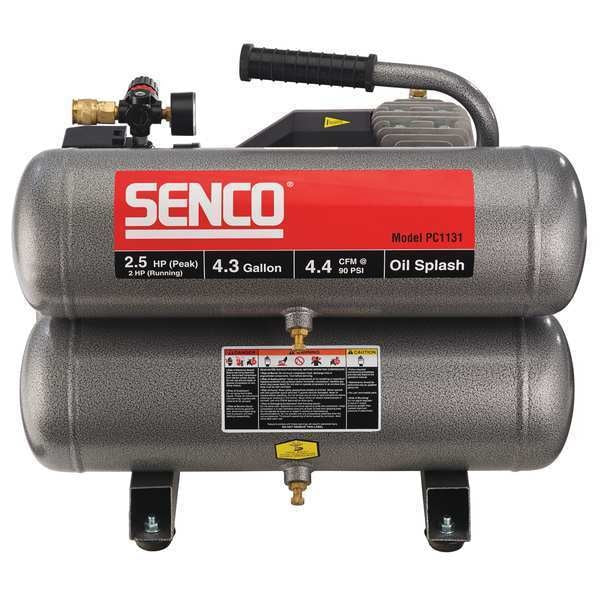 Twin Tank Air Compressor, 4.3 gal., 2 HP