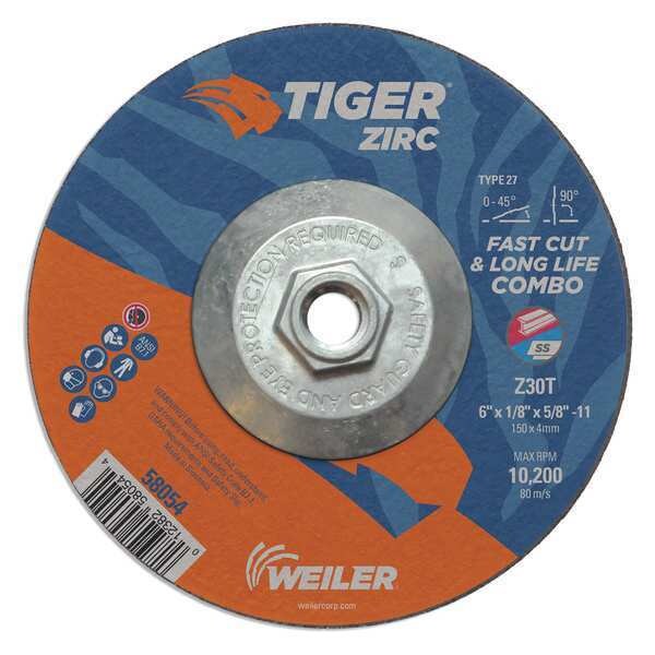 Combo Wheel, Type 27, 0.125 in Thick, Zirconia Alumina