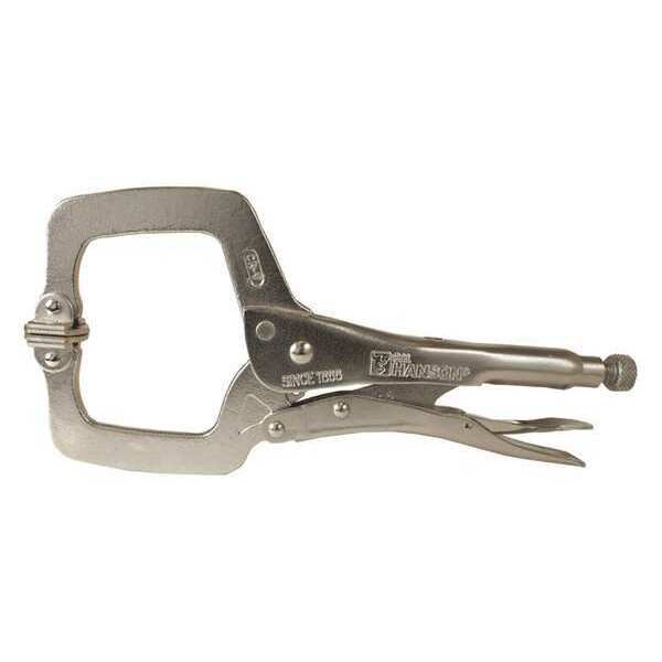 Locking C-Clamp, Swivel Pads, 11