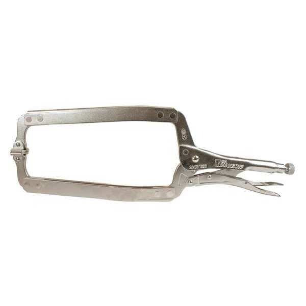 Locking C-Clamp, Swivel Pads, 18