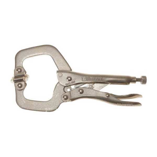 Locking C-Clamp, Swivel Pads, 6
