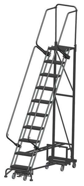 133 in H Steel All Direction Ladder, 10 Steps