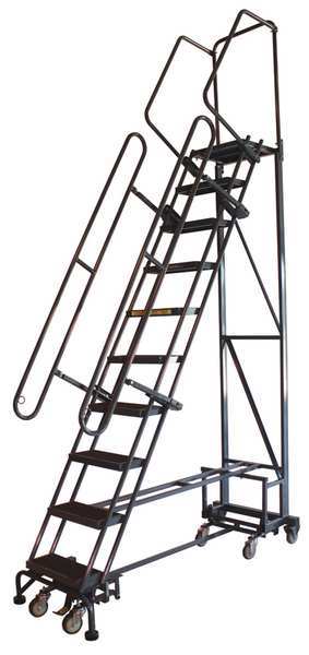 133 in H Steel All Direction Ladder, 10 Steps