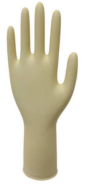 Cleanroom Gloves, Latex, M, PK1000