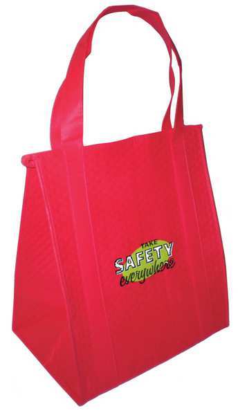 Insulated Tote Bag, Red, 13 x 15 in