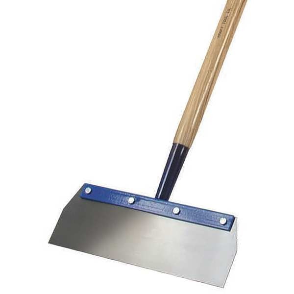 Floor Scraper, Overall Length 66 1/2 in, Blade Width 14 in, Wood Handle