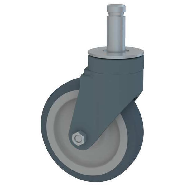 Rigid Stem Caster, H5 In, 14 In Channel, PR
