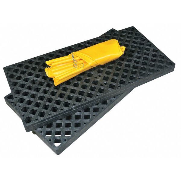Ultra-Spill Deck(R), 22 gal Spill Capacity, 4 Drum, 6000 lbs., Polyethylene