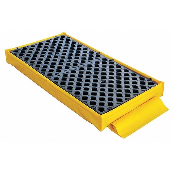 Ultra-Spill Deck(R), 88 gal Spill Capacity, 2 Drum, 3000 lbs., Polyethylene