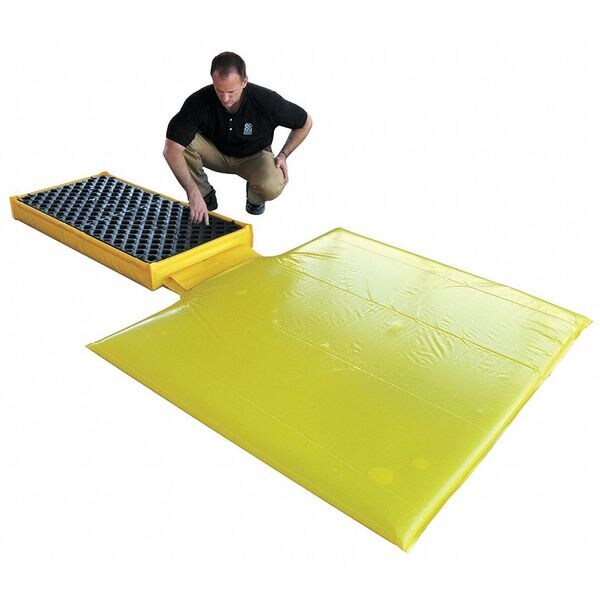 Ultra-Spill Deck(R), 88 gal Spill Capacity, 2 Drum, 3000 lbs., Polyethylene