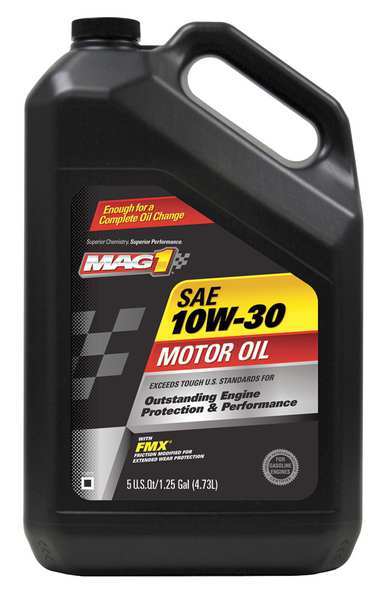 Motor Oil, 10W-30, Conventional, 5 Qt.