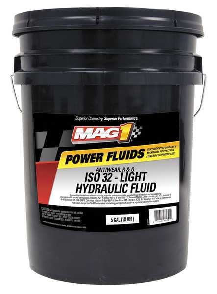 5 gal Light Hydraulic Fluid Pail 32 ISO Viscosity, Not Specified SAE