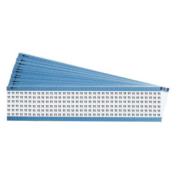 Wire Markers, Legend 11, Black/White, PK25, TWM-11-PK