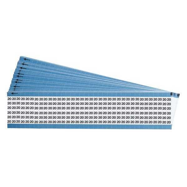 Wire Markers, Legend 10, Black/White, PK25, TWM-10-PK