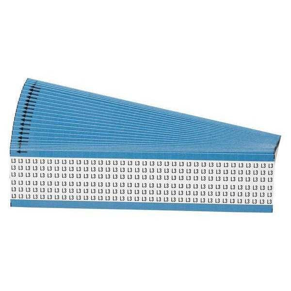 Wire Markers, Legend L3, Black/White, PK25, WM-L3-PK