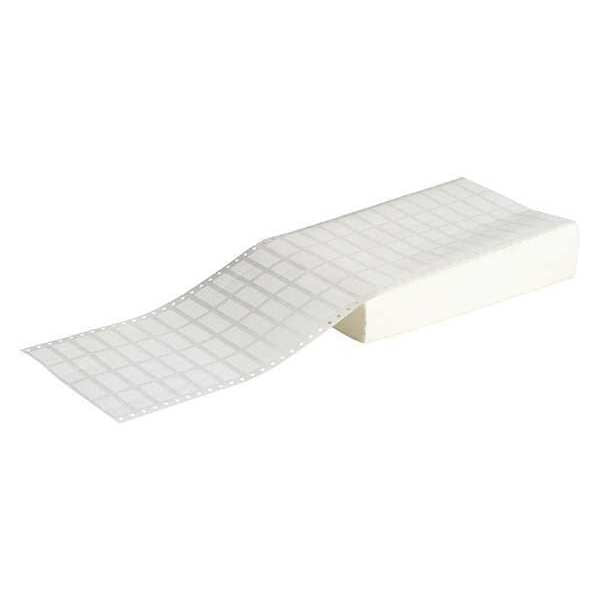 1.5 x 0.75 White Dot Matrix Labels