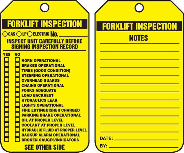 Inspection Tag, 5-3/4 x 3-1/4, PK25