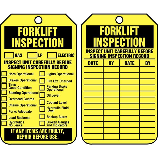 Inspection Tag, 5-3/4 x 3-1/4, PK25