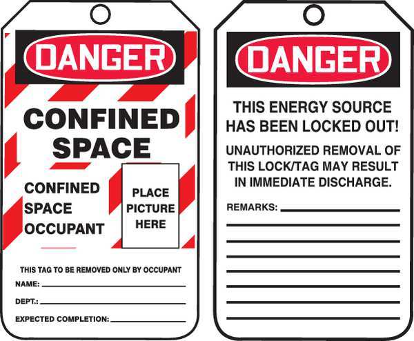Danger Tag, 5-3/4 x 3-1/4, PK25