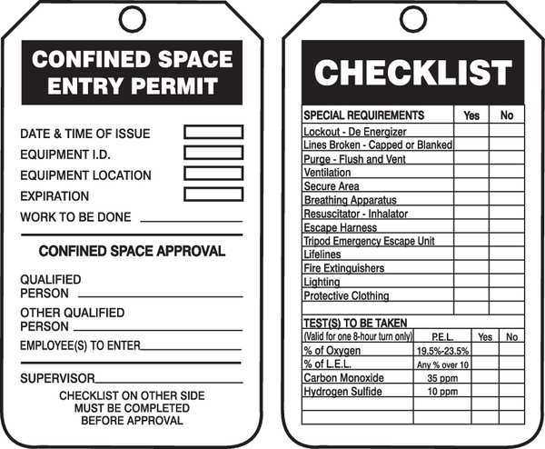 Permit Tag, 5-3/4 x 3-1/4, PK25