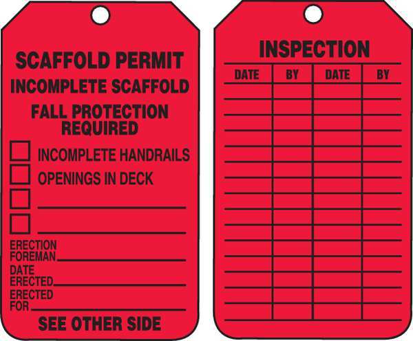 Permit Tag, 5-3/4 x 3-1/4, PK25