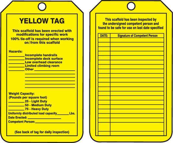 Status Alert Tag, 5-3/4 x 3-1/4, PK25