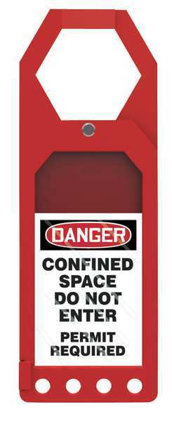 Secure Status Tag Holder, 10 x 3-1/2