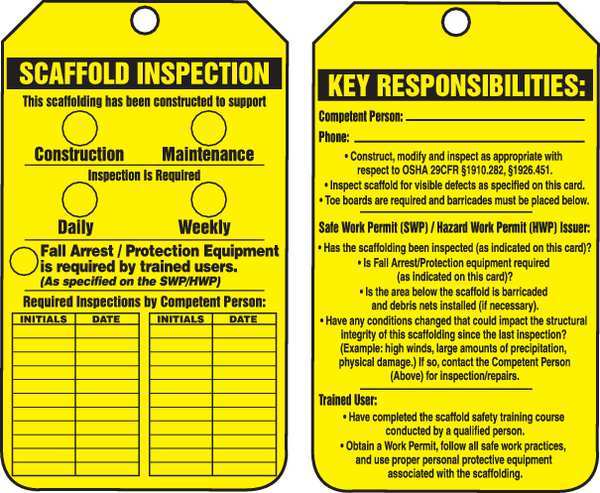 Inspection Tag, 5-3/4 x 3-1/4, PK25