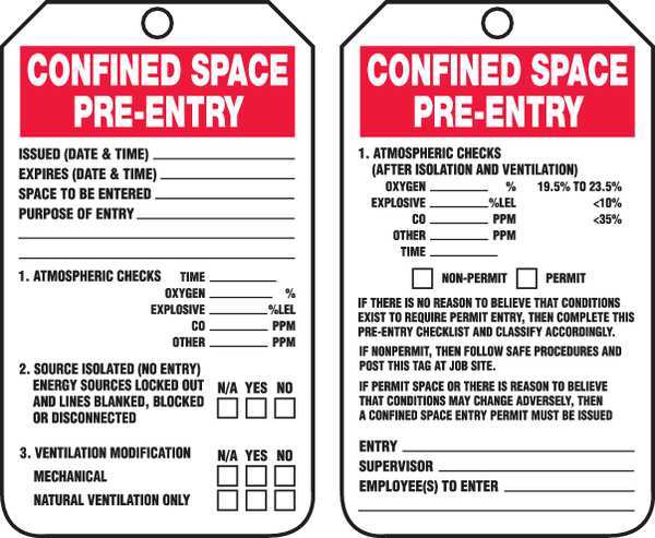Permit Tag, 5-3/4 x 3-1/4, PK25