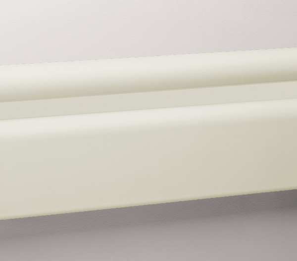 3 pc., Wall Rail, Vinyl, Eggshell, 144In