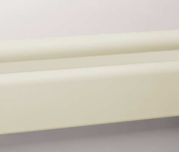 3 pc., Wall Rail, Vinyl, Ivory, 144In