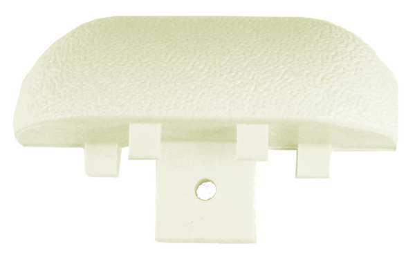 End Cap, Eggshell, 2-15/16 x 1In