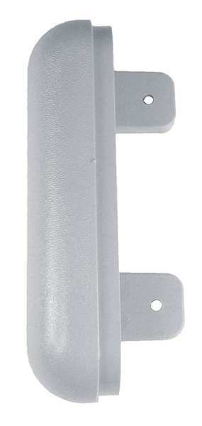 End Cap, Silver-Gray, 6 x 1In