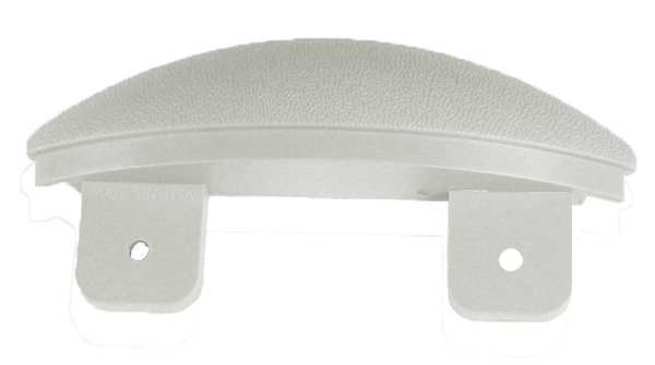 End Cap, Linen White, 5 x 1-1/16In