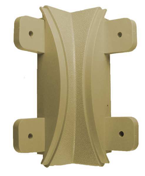Inside Corner, 1-1/16 x 5 In, Tan, Screw In