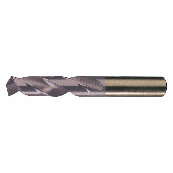 Screw Machine Drill Bit, 17/64 in Size, 135  Degrees Point Angle, Cobalt, TiAlN Finish, Spiral Flute