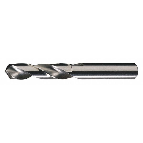 Screw Machine Drill Bit, #48 Size, 118  Degrees Point Angle, High Speed Steel, Bright Finish