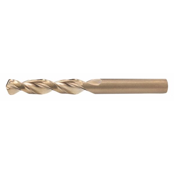 Screw Machine Drill Bit, Y Size, 135  Degrees Point Angle, Cobalt, Straw/Bronze Finish