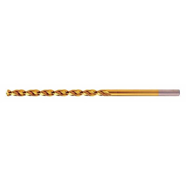 Q-Cobaltâ¢ 135Â° Wide Land Parabolic Taper Length Drill Cleveland 2575-TN TiN HSS-CO 8% RHS/RHC 1/8
