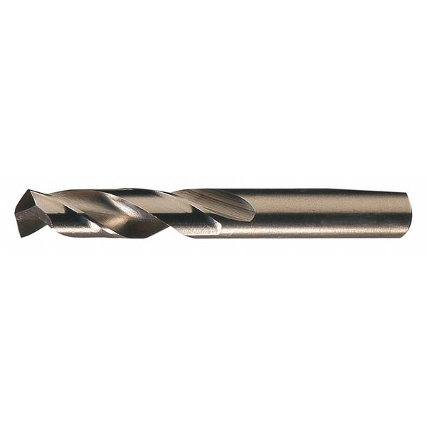 Screw Machine Drill Bit, #46 Size, 135  Degrees Point Angle, Cobalt, Straw/Bronze Finish
