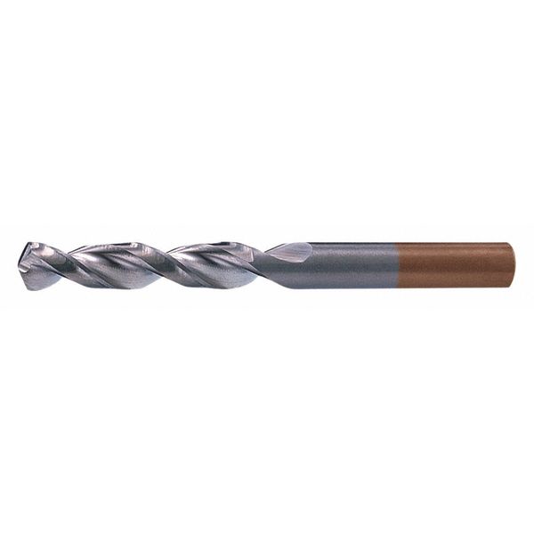 Screw Machine Drill Bit, #3 Size, 135  Degrees Point Angle, Cobalt, TiCN Finish, Straight Shank