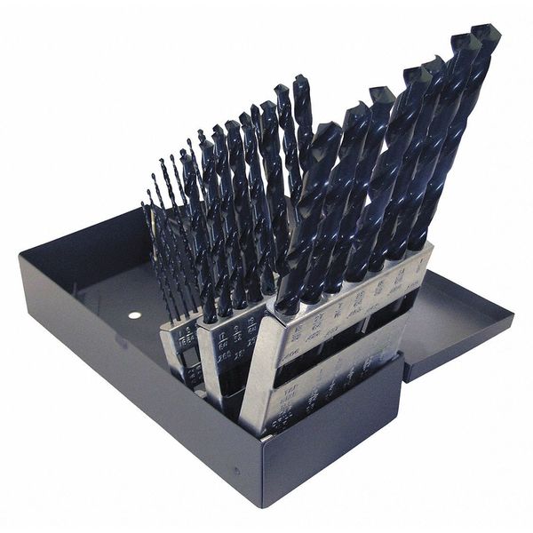 29PC 118Â° General-Purpose Taper Length Drill Set Cleveland 2510 Steam Oxide HSS RHS/RHC 1/16-1/2