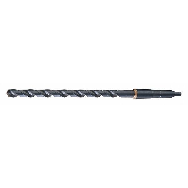 118Â° Heavy-Duty Extra Length Taper Shank Drill Chicago-Latrobe 110X Steam Oxide HSS RHS/RHC 47/64