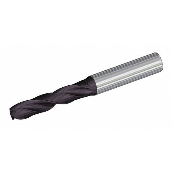 Screw Machine Drill Bit, 4.90 mm Size, 140  Degrees Point Angle, Solid Carbide, TiAlN Finish